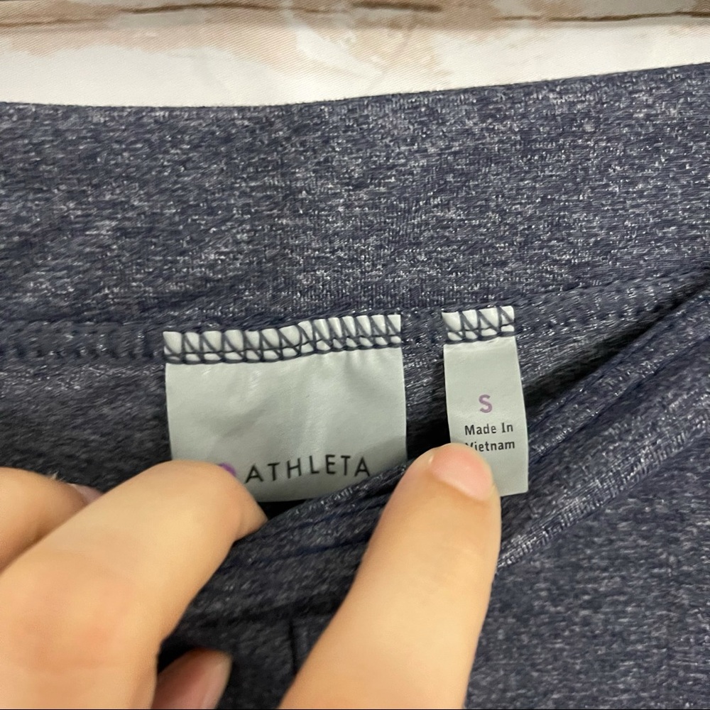 Athleta Blue Bettona Flare Athletic Pants Pull On Flared Leggings - Picture 3 of 5